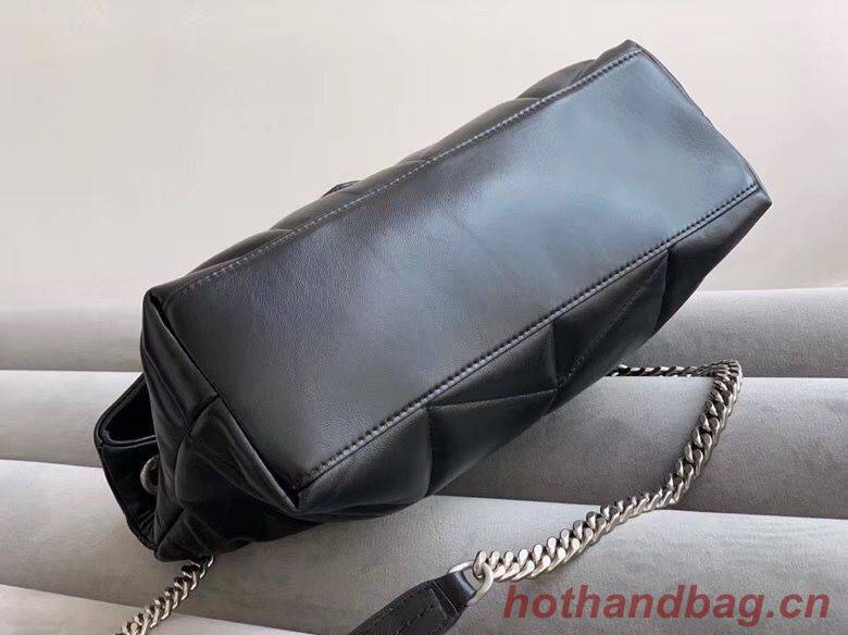 SAINT LAURENT Original Leather Shoulder Bag 577475 Black&Silver-toned hardware