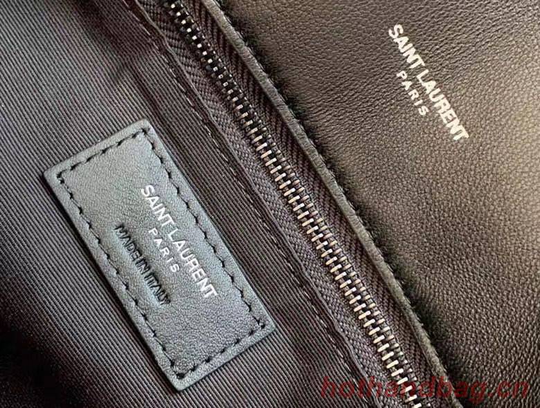 SAINT LAURENT Original Leather Shoulder Bag 577475 Black&Silver-toned hardware