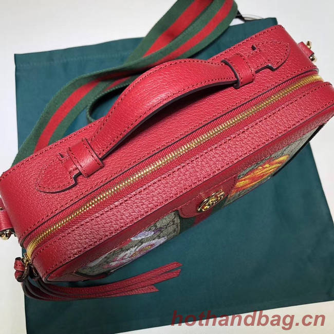 Gucci Ophidia GG Flora small shoulder bag 550622 red