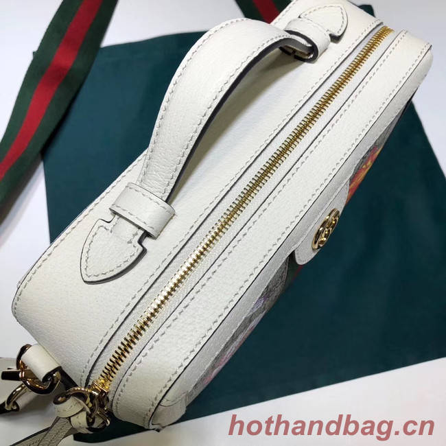 Gucci Ophidia GG Flora small shoulder bag 550622 white 