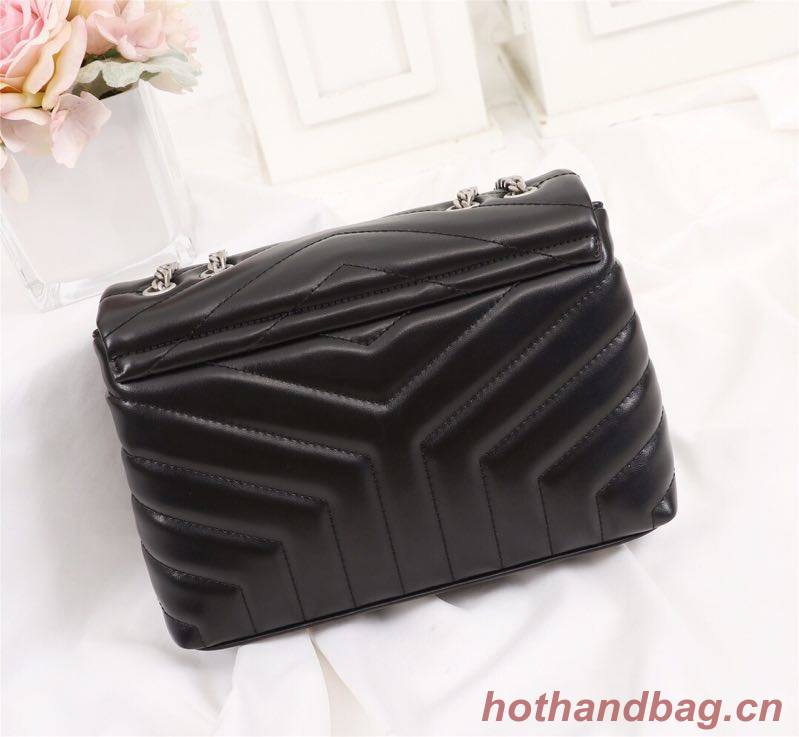 Yves Saint Laurent Calfskin Leather Tote Bag 464678 Black Yves Saint Laurent Calfskin Leather Tote Bag 464678 Black