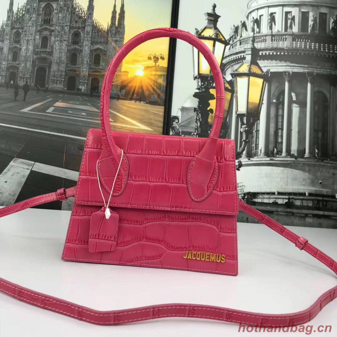 Jacquemus Original Leather Mini Top Handle Bag J8088 Rose
