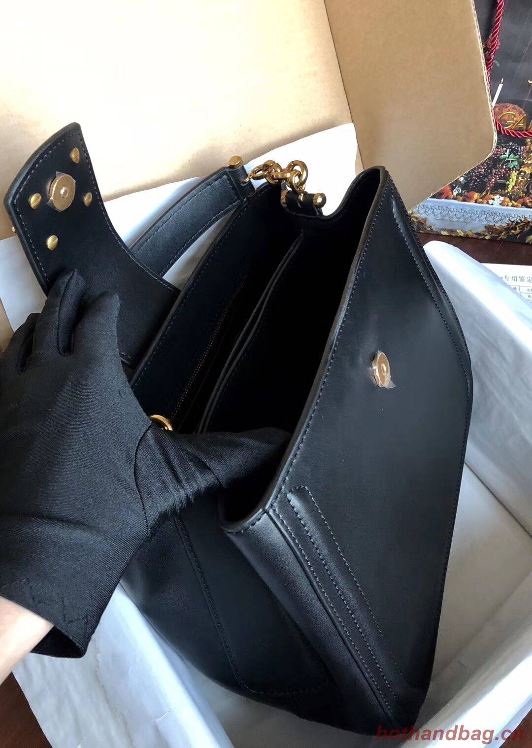 Dolce & Gabbana Origianl Leather Bag 4918 black