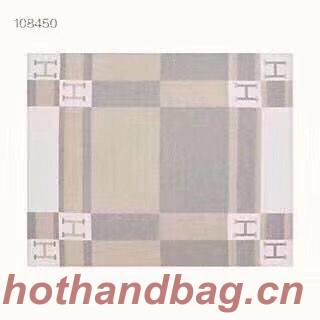 Hermes Lambswool & Cashmere Shawl & Blanket 71152 Camel