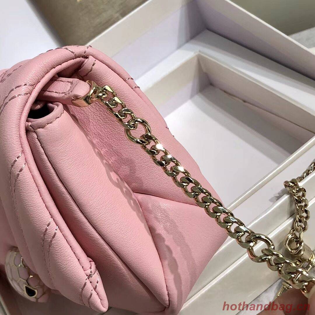 BVLGARI Shoulder Bag Calfskin Leather B288760 pink