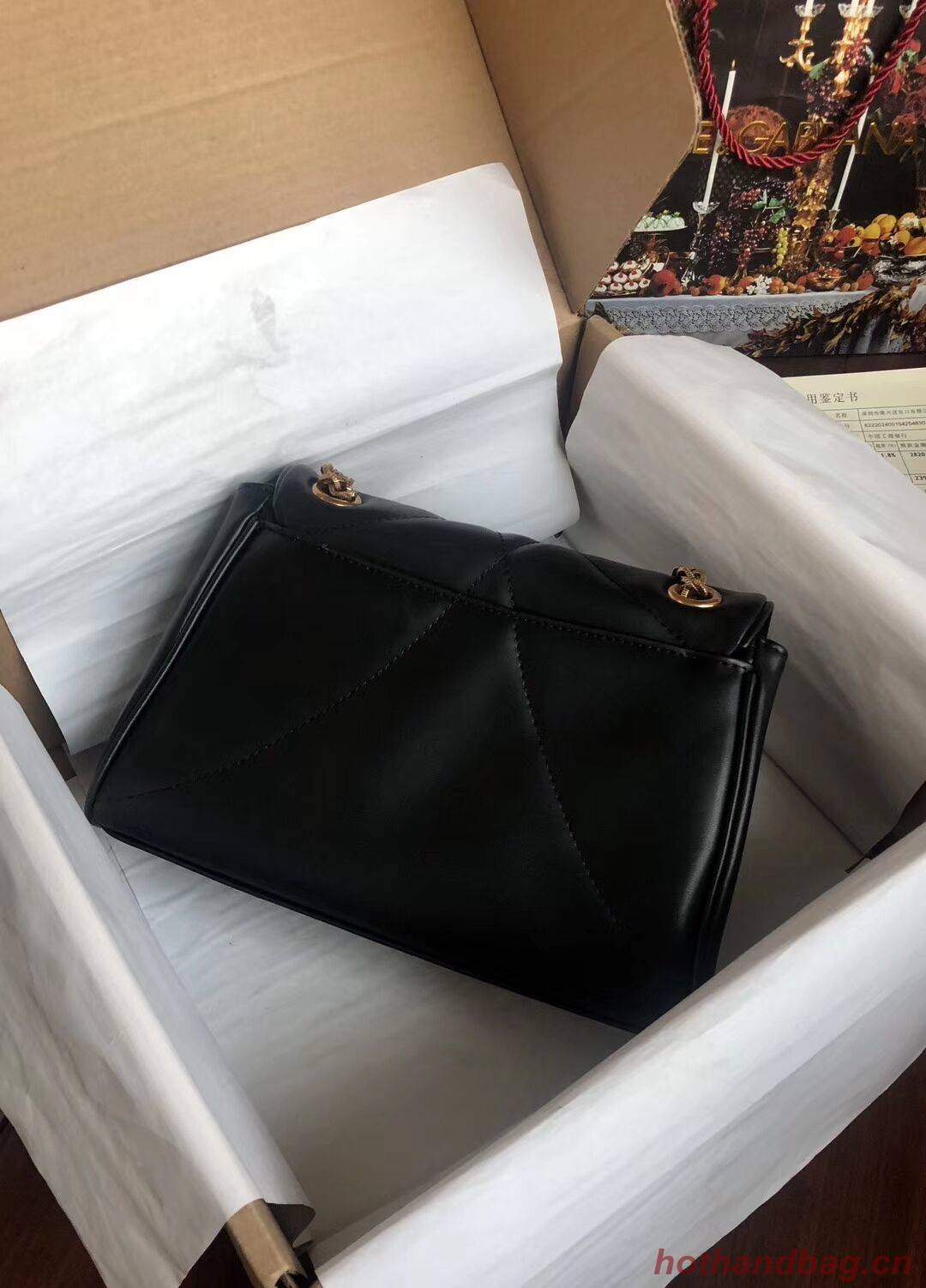 Dolce & Gabbana Origianl Leather Bag 4919 black
