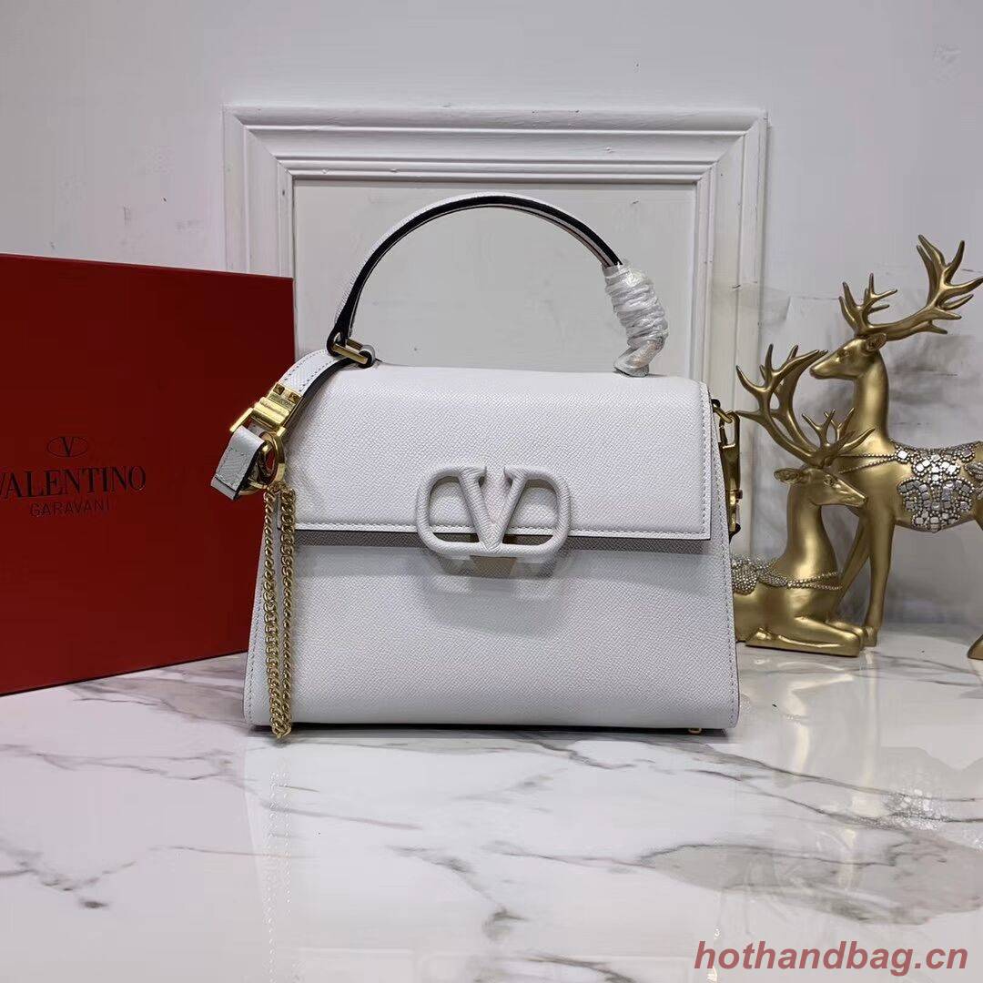 VALENTINO Origianl leather Tote Bag V0025 white