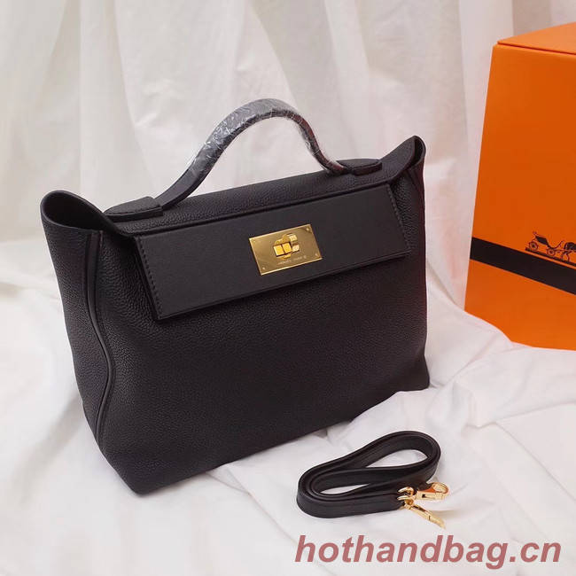 Hermes Kelly togo Leather Tote Bag H2424 black