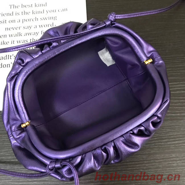Bottega Veneta Nappa lambskin soft wide large Shoulder Bag 585852 purple