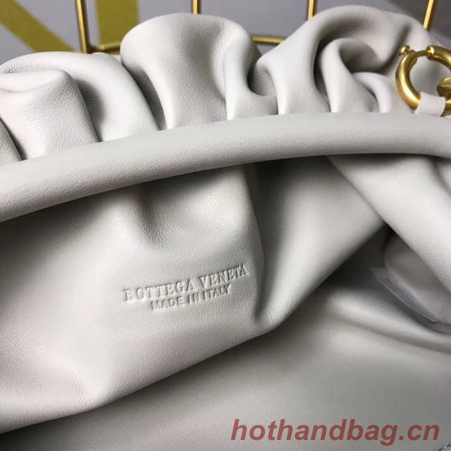 Bottega Veneta Nappa lambskin soft wide large Shoulder Bag 585853 white