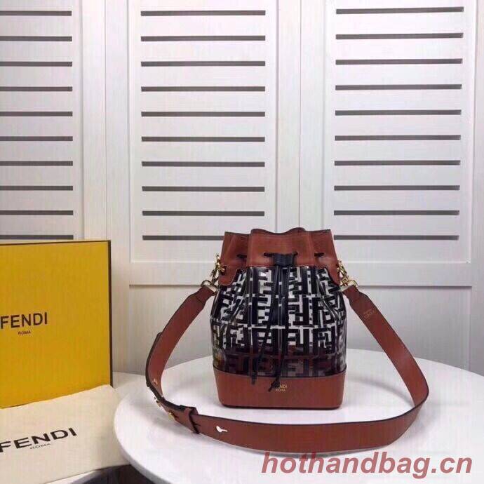 Fendi MON TRESOR  leather bag 8BT298A black