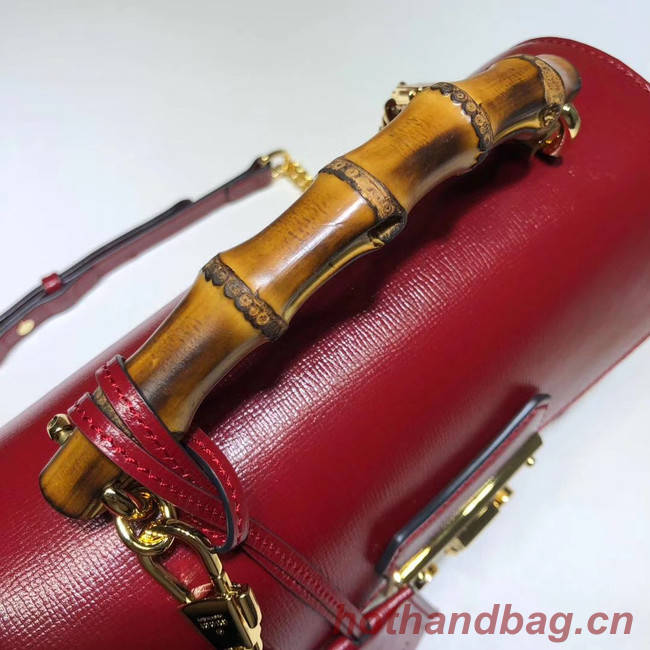Gucci Padlock GG small bamboo shoulder Backpack 603221 red