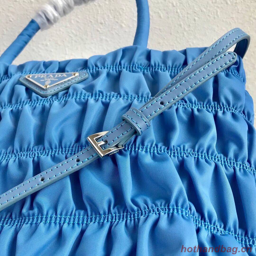 Prada Re-Edition nylon Tote bag 1BG321 light blue