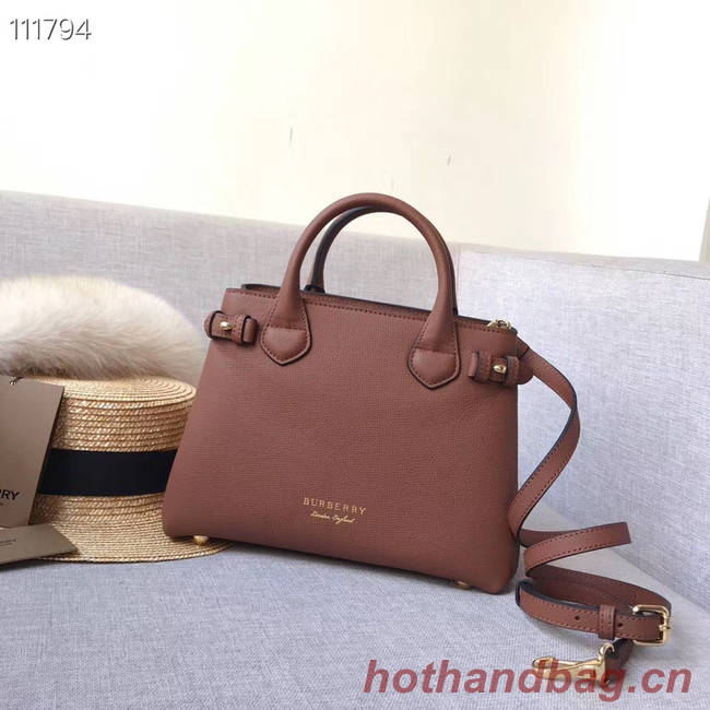 BurBerry Leather Tote Bag 7461 brown