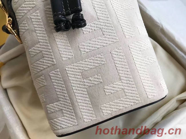 FENDI MON TRESOR Mini bag in beige canvas 8BS010