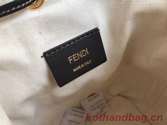FENDI MON TRESOR Mini bag in beige canvas 8BS010