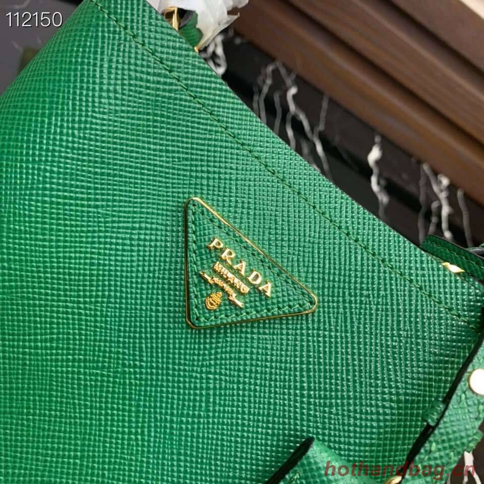 Prada Panier small Original Saffiano Bag 1BA217 Green