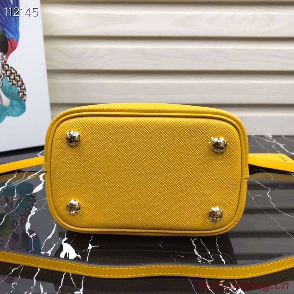 Prada Panier small Original Saffiano Bag 1BA217 Yellow