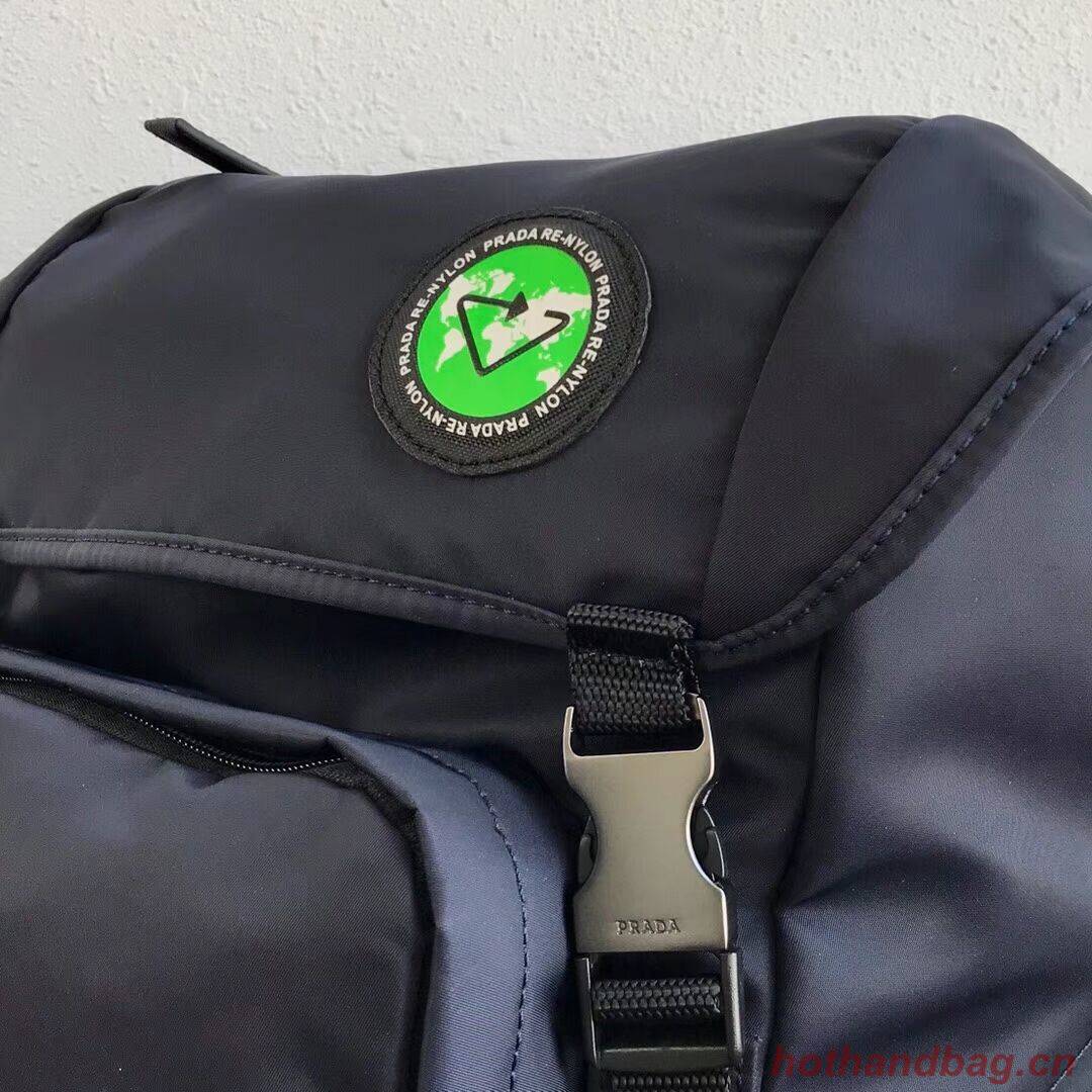 Prada Re-Nylon backpack 2VZ135 black&green