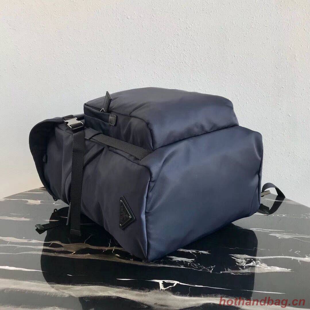 Prada Re-Nylon backpack 2VZ135 black&orange