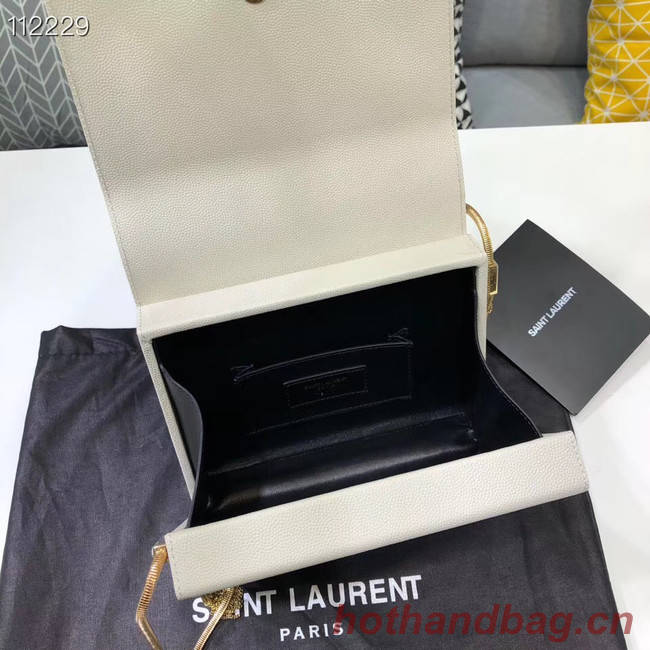 Yves Saint Laurent Kate mini Original leather Shoulder Bag Y593122 white