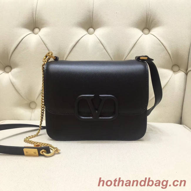 VALENTINO VLOCK Origianl leather shoulder bag 0906 black