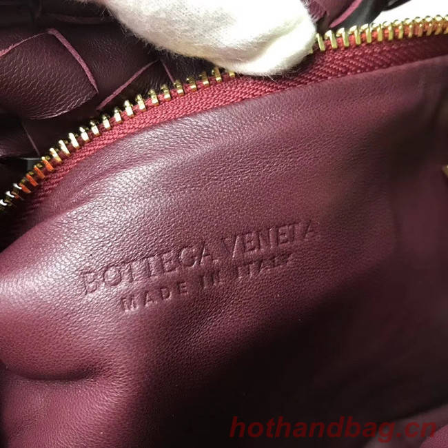 Bottega Veneta Original Weave Leather Bag BV4588 Burgundy