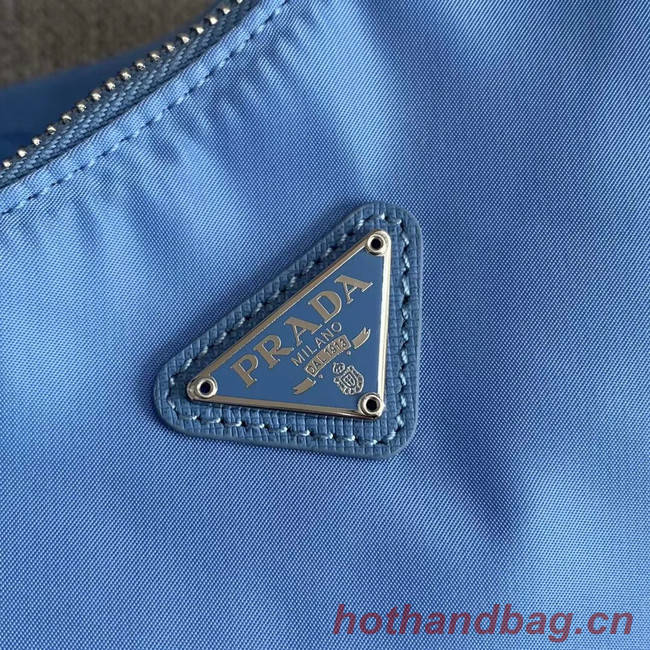Prada Re-Edition 2005 nylon shoulder bag 1BH204 light blue