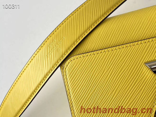 Louis vuitton original epi leather TWIST MM M66119 yellow