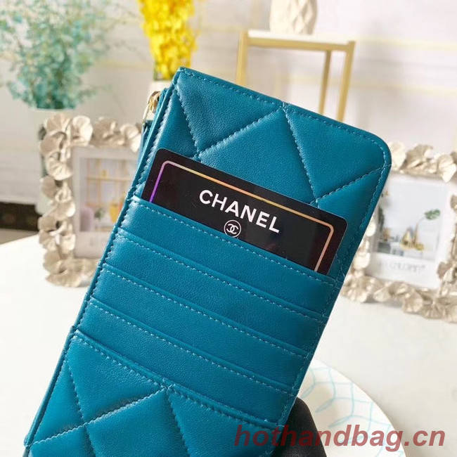 CHANEL 19 Mobile phone case Card Holder AP1182 blue
