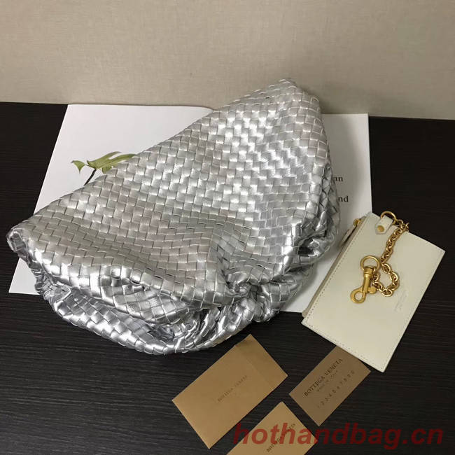 Bottega Veneta Weave Clutch bag 585853 silver