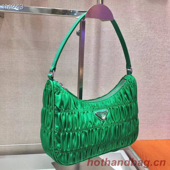 Prada Nylon and Saffiano leather mini bag 1NE204 green
