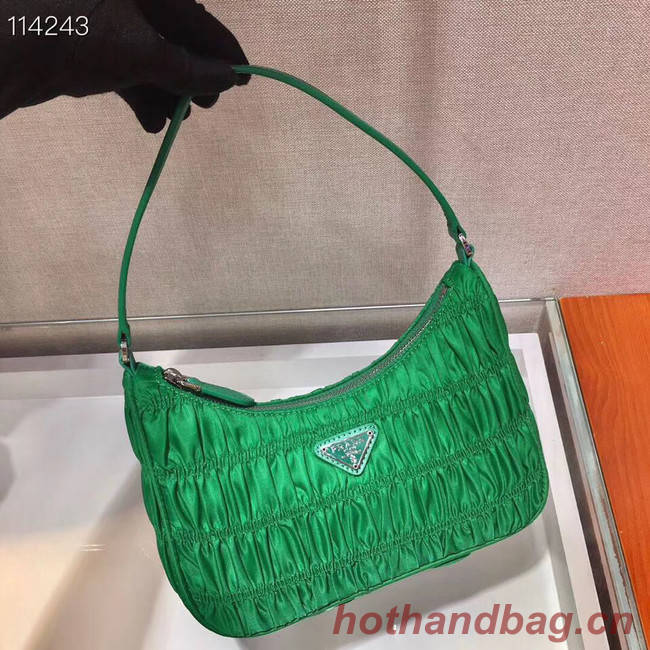 Prada Nylon and Saffiano leather mini bag 1NE204 green