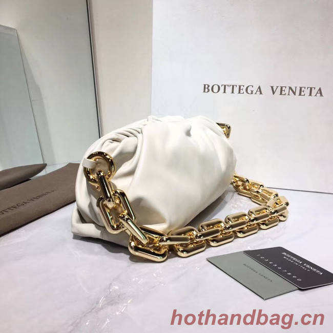 Bottega Veneta Nappa lambskin soft Shoulder Bag 620230 White