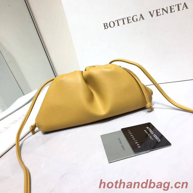 Bottega Veneta Nappa lambskin soft Shoulder Bag 98057 yellow