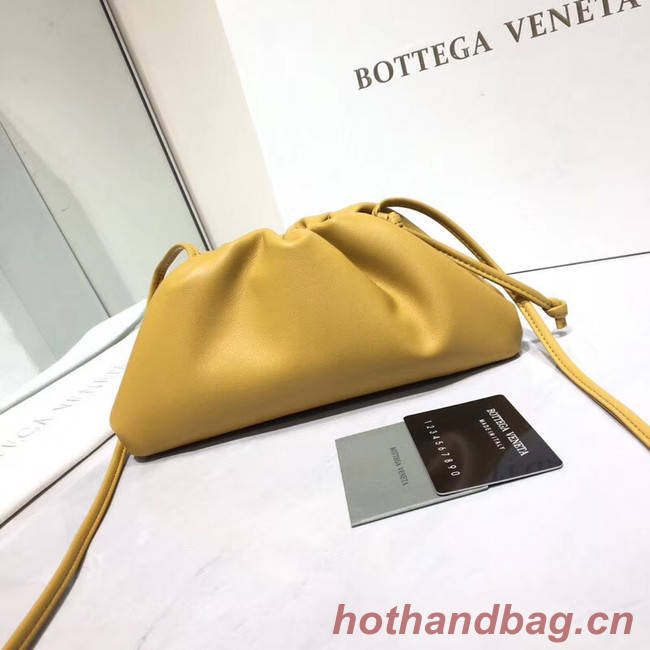 Bottega Veneta Nappa lambskin soft Shoulder Bag 98057 yellow