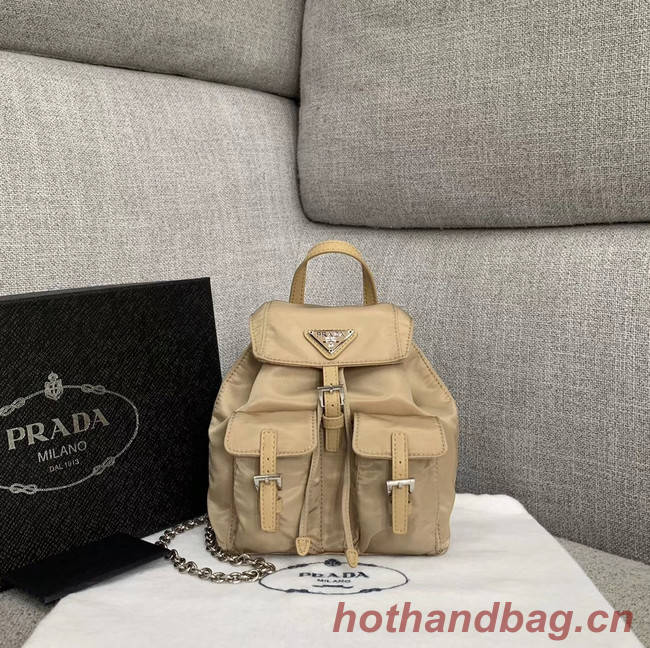 Prada Nylon mini backpack 1BH029 apricot