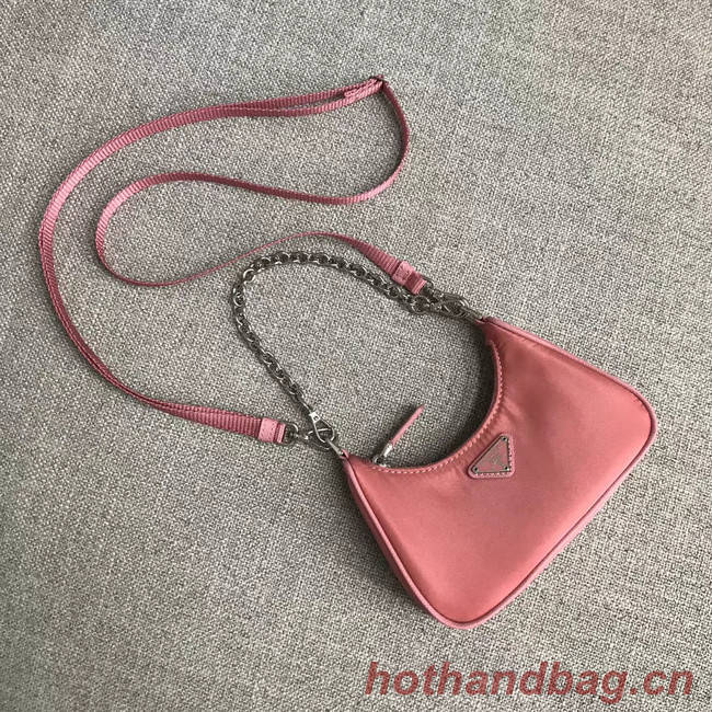 Prada Re-Edition 2005 nylon mini shoulder bag 1BH203 pink