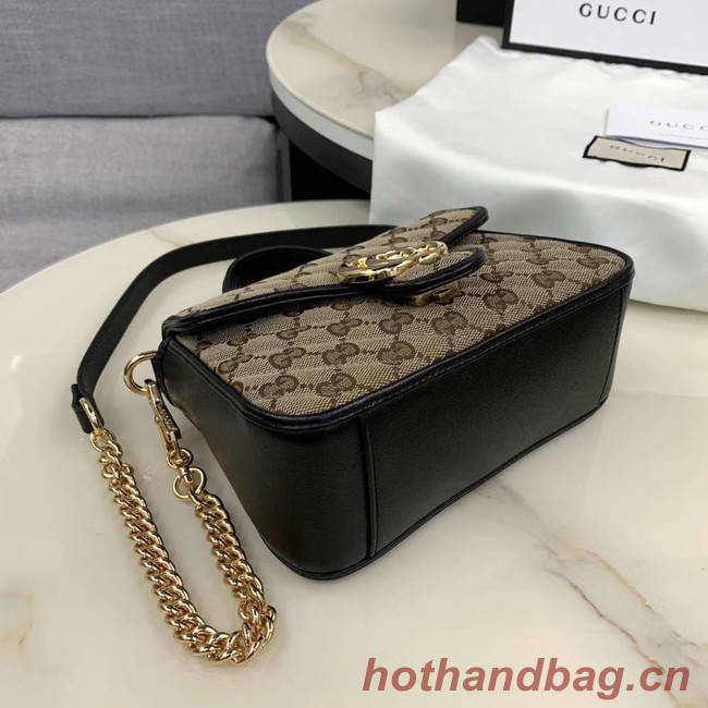 Gucci GG Supreme canvas Mini Top Handle Bag 583571 Black