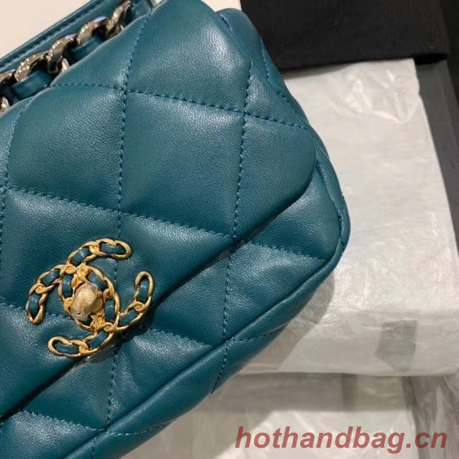 Chanel 19 Bodypack Sheepskin Leather AS1163 blue