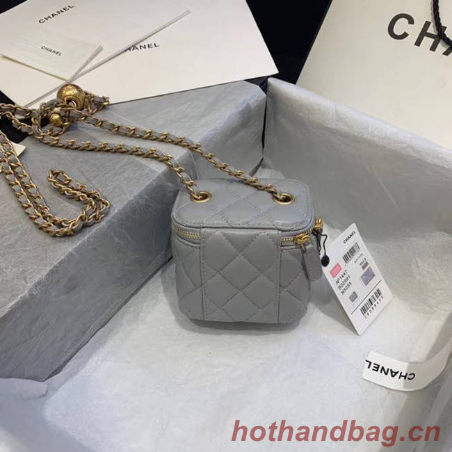 Chanel Original Small classic chain box handbag AP1447 light grey