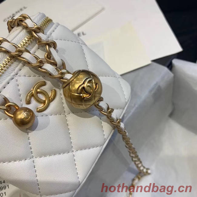 Chanel Original Small classic chain box handbag AP1447 white