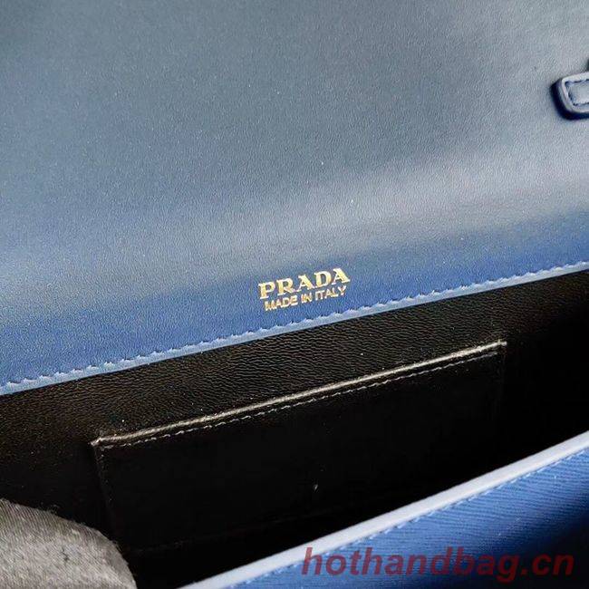 Prada Saffiano leather mini-bag 1BP020 blue