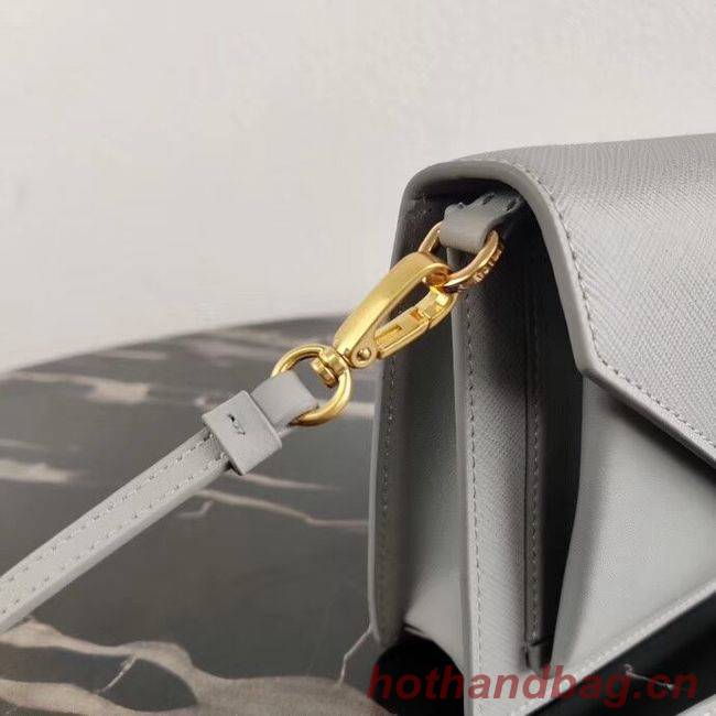 Prada Saffiano leather mini-bag 1BP020 grey