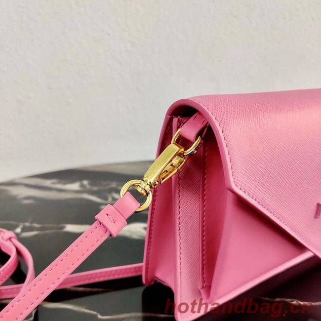 Prada Saffiano leather mini-bag 1BP020 pink