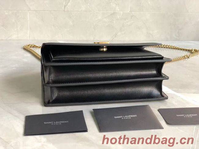 Yves Saint Laurent Calfskin Leather Shoulder Bag Y542206B black Yves Saint Laurent Calfskin Leather Shoulder Bag Y542206B black