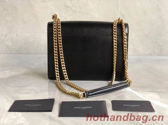 Yves Saint Laurent Calfskin Leather Shoulder Bag Y542206B black Yves Saint Laurent Calfskin Leather Shoulder Bag Y542206B black