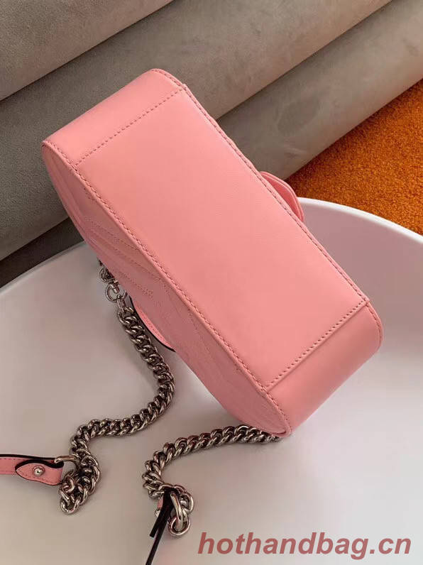 Gucci GG Marmont mini top handle bag 547260 pink