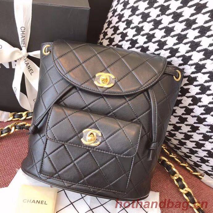 Chanel Original Sheepskin Backpack 56987 black