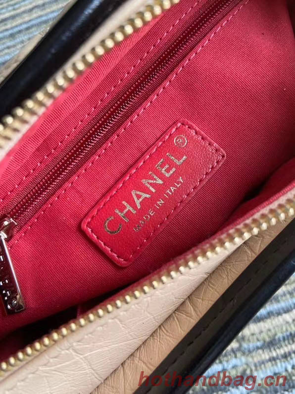 Chanel gabrielle small hobo bag S0865 apricot&black